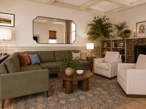Classic, Traditional, Rustic, Transitional, Library, Warm Transitional, Modern Cottage, Traditional Charm Living Room by Havenly Interior Designer Kristen