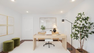 Inspired Modern, Organic Modern Office by Havenly Interior Designer Maria
