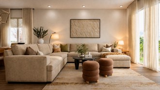 Organic Modern Living Room by Havenly Interior Designer Erin
