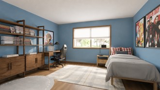 Rustic, Transitional, Warm Transitional Bedroom by Havenly Interior Designer Sofia