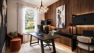 Contemporary Luxe Office by Havenly Interior Designer Malena