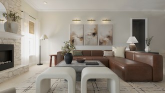 Contemporary, Modern, Organic Modern Living Room by Havenly Interior Designer Emilee