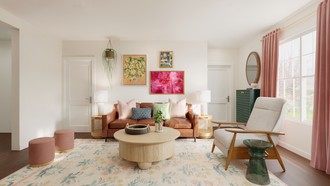 Eclectic, Bohemian Living Room by Havenly Interior Designer Katerina