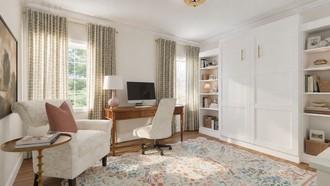 Modern Cottage, Traditional Charm Office by Havenly Interior Designer Jaime