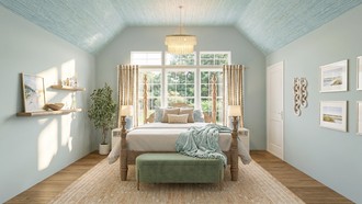Coastal, Vintage, Preppy Bedroom by Havenly Interior Designer Elisa