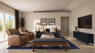 Traditional, Transitional Living Room by Havenly Interior Designer Maria