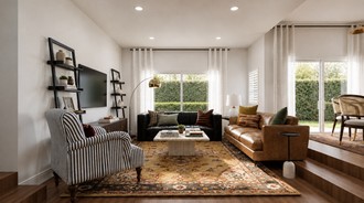 Transitional, Artful Eclectic Bedroom by Havenly Interior Designer Karley