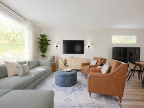 Transitional Living Room by Havenly Interior Designer Jacqueline
