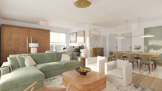 Transitional Living Room by Havenly Interior Designer Sormeh
