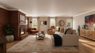 Traditional, Farmhouse, Modern Cottage Living Room by Havenly Interior Designer Diogo