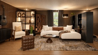 Contemporary, Midcentury Modern Living Room by Havenly Interior Designer Erin