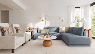 Contemporary, Coastal Living Room by Havenly Interior Designer Lilia