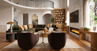 Contemporary, Modern, Transitional, Inspired Modern, Contemporary Luxe, Organic Modern, Warm Transitional, New Classic Living Room by Havenly Interior Designer Anny