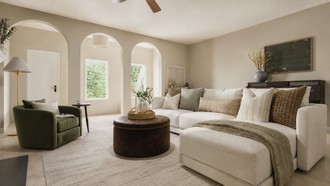 Modern, Midcentury Modern, Midcentury Scandi, Organic Modern, California Cool Living Room by Havenly Interior Designer Emilee