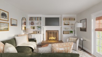 Modern Cottage Living Room by Havenly Interior Designer Ariel