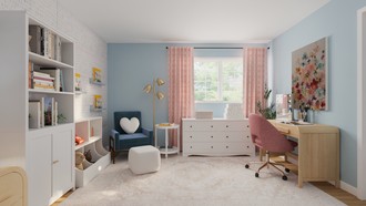Modern, Glam, Preppy, Artful Eclectic Nursery by Havenly Interior Designer Rachel