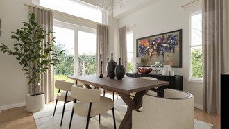 Modern, Transitional Dining Room by Havenly Interior Designer Ceci