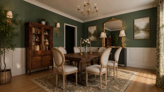 Classic, Traditional, Warm Transitional, Traditional Charm Dining Room by Havenly Interior Designer Sofia