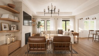 Classic, Transitional, Warm Transitional Living Room by Havenly Interior Designer Cami