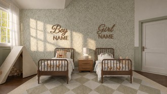 Warm Transitional, Modern Cottage Nursery by Havenly Interior Designer Candida