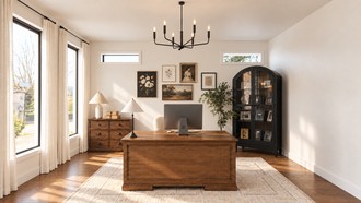 Transitional Office by Havenly Interior Designer Malena