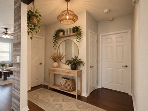 Bohemian Entryway by Havenly Interior Designer Malena