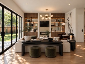 Contemporary Luxe Living Room by Havenly Interior Designer Malena