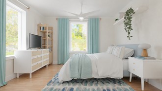 Coastal Bedroom by Havenly Interior Designer Abigail