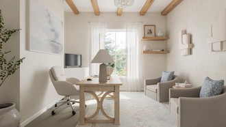 California Cool Office by Havenly Interior Designer Ceci