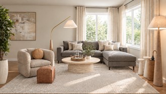 Contemporary, Eclectic, California Cool Living Room by Havenly Interior Designer Gabriela