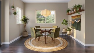 Eclectic, Bohemian, Scandinavian Dining Room by Havenly Interior Designer Elisa
