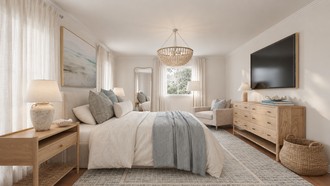 Classic Coastal Bedroom by Rhonda Stanbury Interior Designer Malena