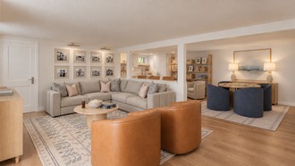 Transitional, Classic Coastal Living Room by Havenly Interior Designer Jaime