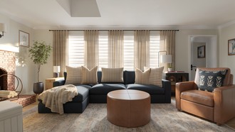 Traditional Charm Living Room by Havenly Interior Designer Ariel
