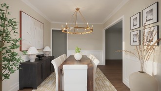 Contemporary, Traditional, Transitional Dining Room by Havenly Interior Designer Brooke