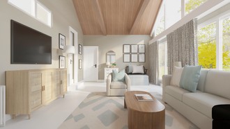 Traditional Charm Living Room by Havenly Interior Designer Ariel