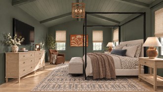 Organic Modern, Warm Transitional Bedroom by Havenly Interior Designer Sarah