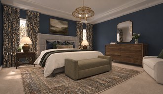 Warm Transitional Bedroom by Havenly Interior Designer Sofia