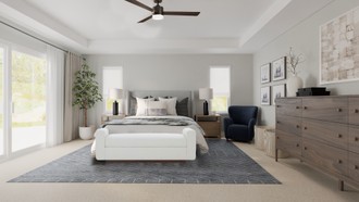 Contemporary Bedroom by Havenly Interior Designer Karina
