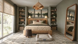 Transitional, Inspired Modern, Organic Modern Bedroom by Havenly Interior Designer Gabriela