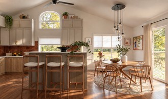 Midcentury Scandi, Organic Modern, Warm Transitional Kitchen by Rhonda Stanbury Interior Designer Candida