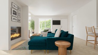 Modern, Midcentury Modern Living Room by Havenly Interior Designer Rachel