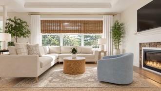 Classic, Coastal, Transitional, Classic Coastal Living Room by Havenly Interior Designer Kristen