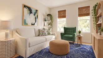 Eclectic Living Room by Havenly Interior Designer Kristen
