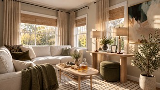 Minimal, Scandinavian, Organic Modern Living Room by Havenly Interior Designer Akira