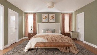 Traditional, Warm Transitional Bedroom by Havenly Interior Designer Shradha