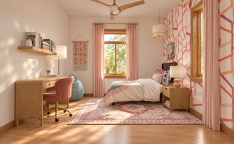 Bohemian, Midcentury Modern Bedroom by Havenly Interior Designer Ivan