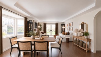 Organic Modern, California Cool, Warm Transitional Living Room by Havenly Interior Designer Maria