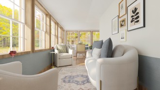 Classic Contemporary Living Room by Havenly Interior Designer Lilia