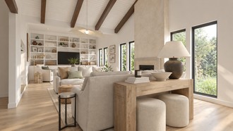 Minimal, Organic Modern Living Room by Havenly Interior Designer Emilee